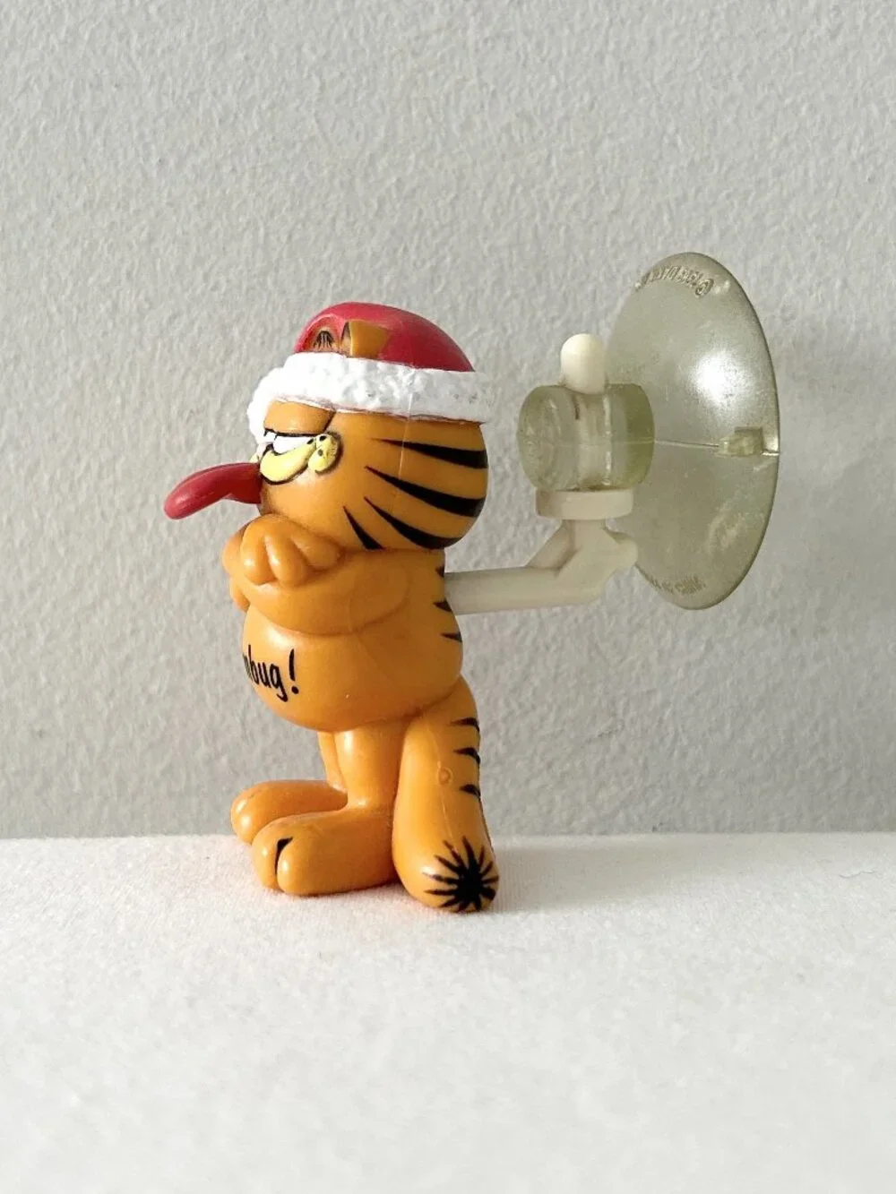 2 GARFIELD Holiday PVC Halloween Get Spooky Pin Humbug Xmas Suction Window Cling